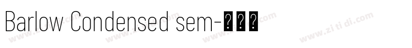 Barlow Condensed sem字体转换